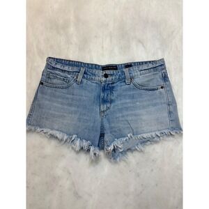 Lucky Brand Womens Light Wash Denim Cut Off Frayed Shorts Size 6/28 Cotton